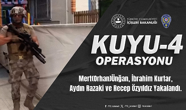 'Kuyu-4' Operasyonlarında Organize Suç Örgütlerinin Elebaşıları Yakalandı