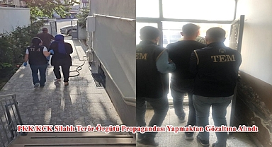 PKK/KCK Silahlı Terör Örgütü Propagandası Yapmaktan Gözaltına Alındı