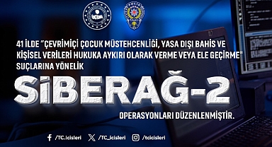 41 İlde “SİBERAĞ-2” Operasyonlarında 82 Şüpheli Yakalandı