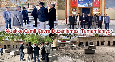 Aktekke Camii Çevre Düzenlemesi Tamamlanıyor