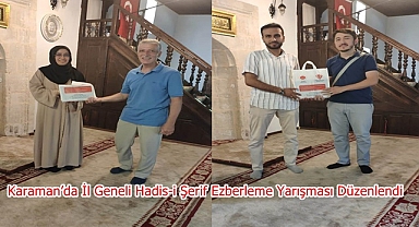 Karaman’da İl Geneli Hadis-i Şerif Ezberleme Yarışması Düzenlendi