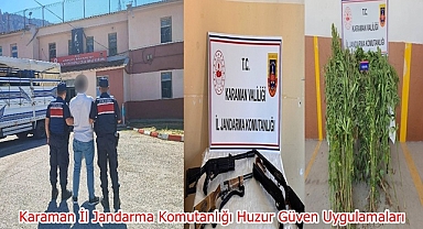 Karaman İl Jandarma Komutanlığı Huzur Güven Uygulamaları