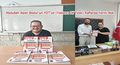 Abdullah Alper Bodur'un YDT'ye (Yabancı Dil Testi) Raflarda Yerini Aldı
