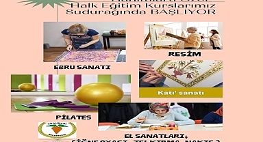 Halk Eğitim aracılığıyla Hanımlar için 3 ayrı kurs açılacak