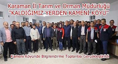 Kameni Köyünde Bilgilendirme Toplantısı Gerçekleştirildi