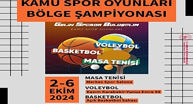 KAMU SPOR OYUNLARI BÖLGE ŞAMPİYONASI KARAMAN’DA BAŞLIYOR