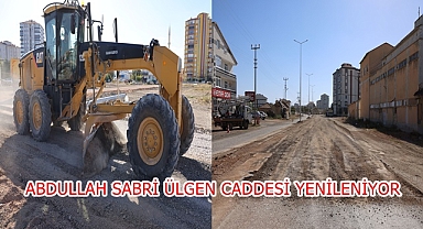 ABDULLAH SABRİ ÜLGEN CADDESİ YENİLENİYOR