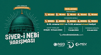 LİSELER İÇİN SİYER-İ NEBİ YARIŞMASINA BAŞVURULAR BAŞLADI