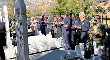 MADEN ŞEHİTLERİ MEZARLARI BAŞINDA ANILDI