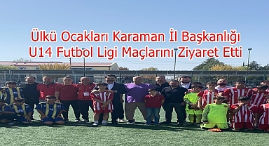 Ülkü Ocakları Karaman İl Başkanlığı U14 Futbol Ligi Maçlarını Ziyaret Etti