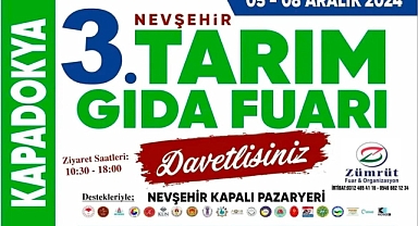 3. NEVAGRİ’24 2024 NEVŞEHİR-KAPADOKYA TARIM EKİPMANLARI GIDA, TARIM VE HAYVANCILIK FUARI