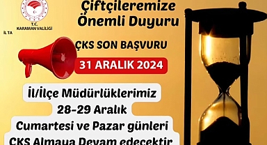 Çiftçi Kayıt Sistemi başvuruları 31 Aralık 2024 tarihinde sona erecek