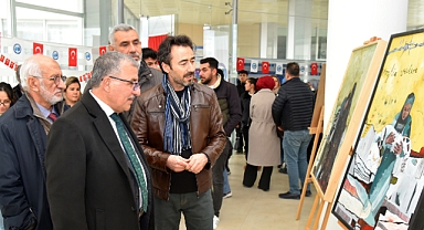 ‘GAZZE’NİN KUTSAL KADINLARI’ KONULU SERGİNİN AÇILIŞI YAPILDI