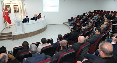 Vali Mehmet Fatih Çiçekli Mahalle Muhtarlarıyla Bir Araya Geldi