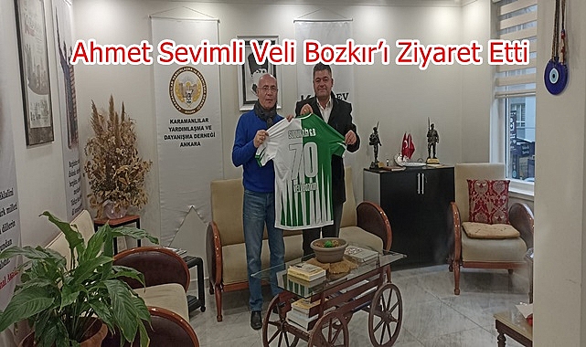 Ahmet Sevimli Veli Bozkır’ı Ziyaret Etti