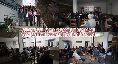 GELENEKSEL CUMA AKŞAMI BULUŞMALARI TOPLANTILARI ZENGEN KÖYÜNDE YAPILDI