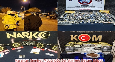 Karaman Emniyet Müdürlüğü Denetimlere Devam Ediyor