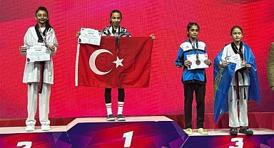 BİLGE NİSA TOPAK, TÜRKİYE AÇIK TEKVANDO TURNUVASI’NDA ŞAMPİYON OLDU
