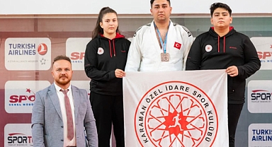 KARAMANLI JUDOCU İBRAHİM SAĞLAMÇELİK TÜRKİYE ÜÇÜNCÜSÜ OLDU