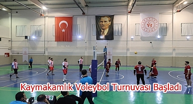 Kaymakamlık Voleybol Turnuvası Başladı