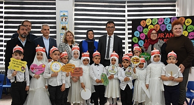 Kur'an-ı Kerim Eğitimini Tamamlayan Minikler Mezuniyet Sevinci Yaşadı