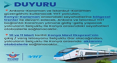 YHT Seferleri Değişti