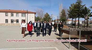 Kâzımkarabekir Çok Programlı Anadolu Lisesine Protokol Ziyareti