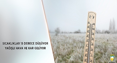 YURT GENELİNDE SICAKLIKLAR 15 DERECE DÜŞÜYOR, YAĞIŞLI HAVA VE KAR GELİYOR