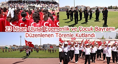 23 Nisan Ulusal Egemenlik ve Çocuk Bayramı Düzenlenen Törenle Kutlandı