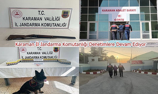 Karaman İl Jandarma Komutanlığı Denetimlere Devam Ediyor