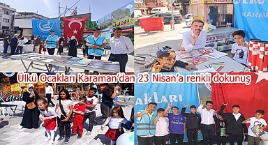 Ülkü Ocakları Karaman’dan 23 Nisan’a renkli dokunuş