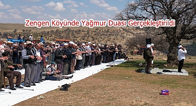 Zengen Köyünde Yağmur Duası Gerçekleştirildi