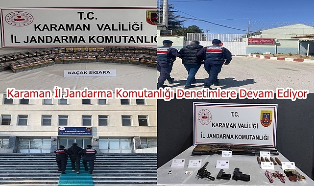 Karaman İl Jandarma Komutanlığı Denetimlere Devam Ediyor