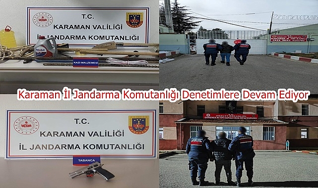 Karaman İl Jandarma Komutanlığı Denetimlere Devam Ediyor