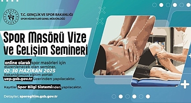 SPOR MASÖRÜ VİZE-GELİŞİM SEMİNERİ ÇEVRİMİÇİ ORTAMDA GERÇEKLEŞTİRİLECEK