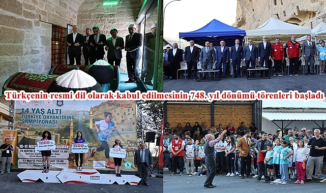 Türkçenin resmi dil olarak kabul edilmesinin 748. yıl dönümü törenleri başladı