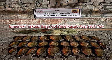 Ermenek Turkuaz Baraj Gölü'nde Kaçak Ava Geçit Yok