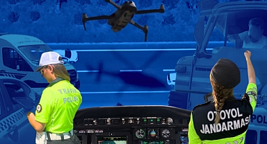 Helikopter ve Drone ile Yapılan Trafik Denetimlerinde 85 Bin 842 İşlem Gerçekleştirildi