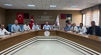 İl Sağlık Müdürü Yurdakul, Karaman Eğitim ve Araştırma Hastanesi Yöneticileriyle Toplantı Gerçekleştirdi