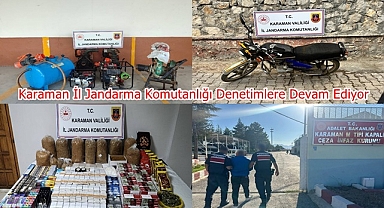 Karaman İl Jandarma Komutanlığı Denetimlere Devam Ediyor