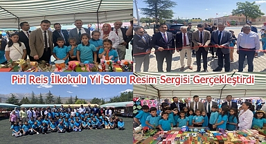Piri Reis İlkokulu Yıl Sonu Resim Sergisi Gerçekleştirdi