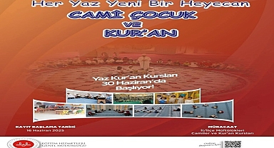 Yaz Kur’an Kursları 30 Haziran’da Başlıyor!
