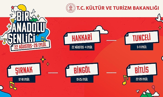 “Bir Anadolu Şenliği” İle 5 Şehir Kültür ve Sanatla Buluşuyor
