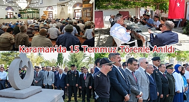 Karaman’da 15 Temmuz Törenle Anıldı