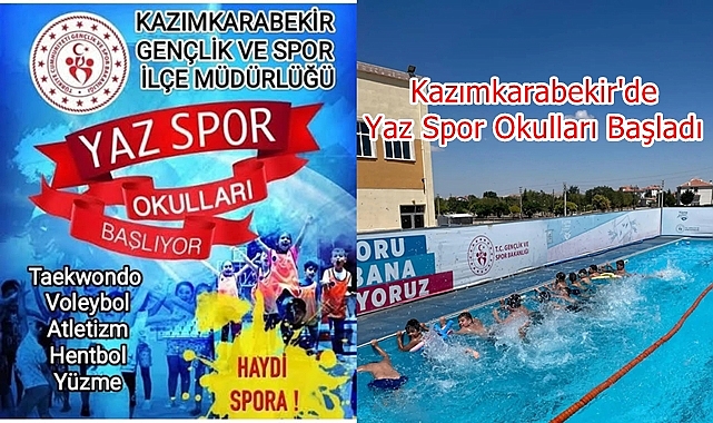 Kazımkarabekir'de Yaz Spor Okulları Başladı