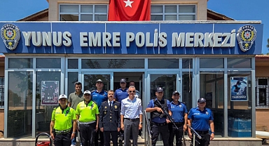 Vali Mehmet Fatih Çiçekli’den Yunus Emre Polis Merkezi’ne Ziyaret