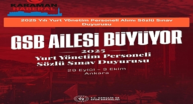 2025 Yılı Yurt Yönetim Personeli Alımı Sözlü Sınav Duyurusu