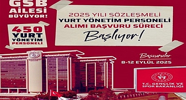 GENÇLİK VE SPOR BAKANLIĞI 450 YURT YÖNETİM PERSONELİ ALIMI YAPACAK