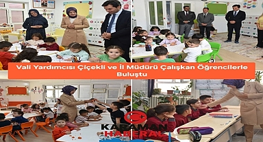 Vali Yardımcısı Çiçekli ve İl Müdürü Çalışkan Öğrencilerle Buluştu