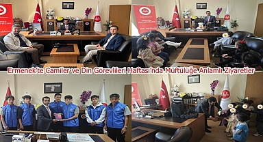 Ermenek’te Camiler ve Din Görevlileri Haftası’nda Müftülüğe Anlamlı Ziyaretler